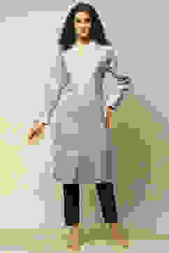 Green Acrylic Printed Kurta image number 5