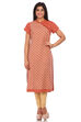 Dark Maroon Straight Cotton Kurta image number 0