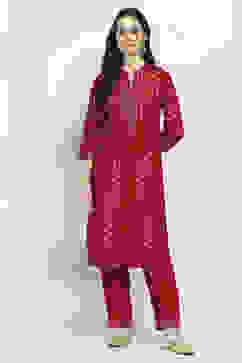 Pink Viscose Straight SET image number 6