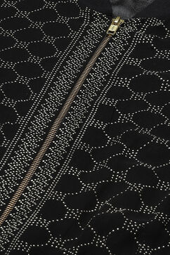 Black Art Silk Suit Set image number 6