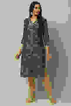 Blue Viscose Blend Staight Kurta image number 0