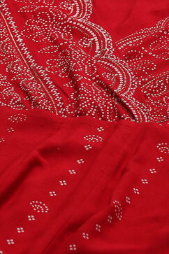 Red LIVA Kalidar Kurta Dress image number 1