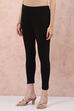 Black Cotton Leggings image number 3