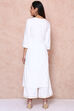 White Viscose Rayon Straight Kurta image number 5