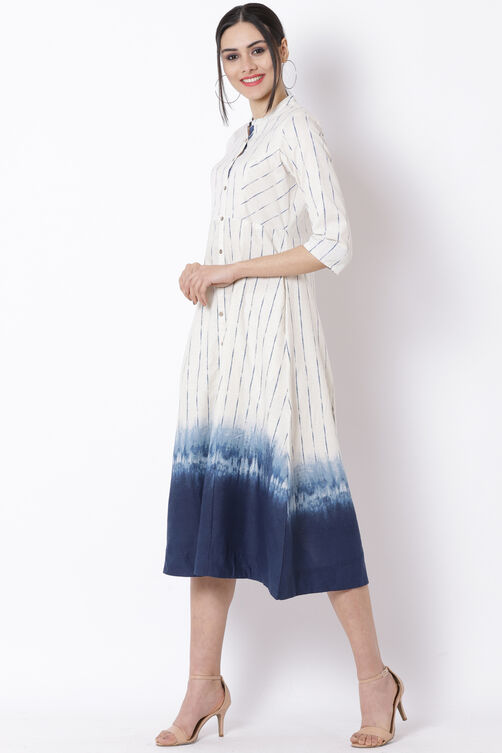 Ecru Cotton Dress image number 2