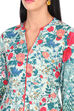 Lime Green Kalidar Viscose Rayon Indie Top image number 1