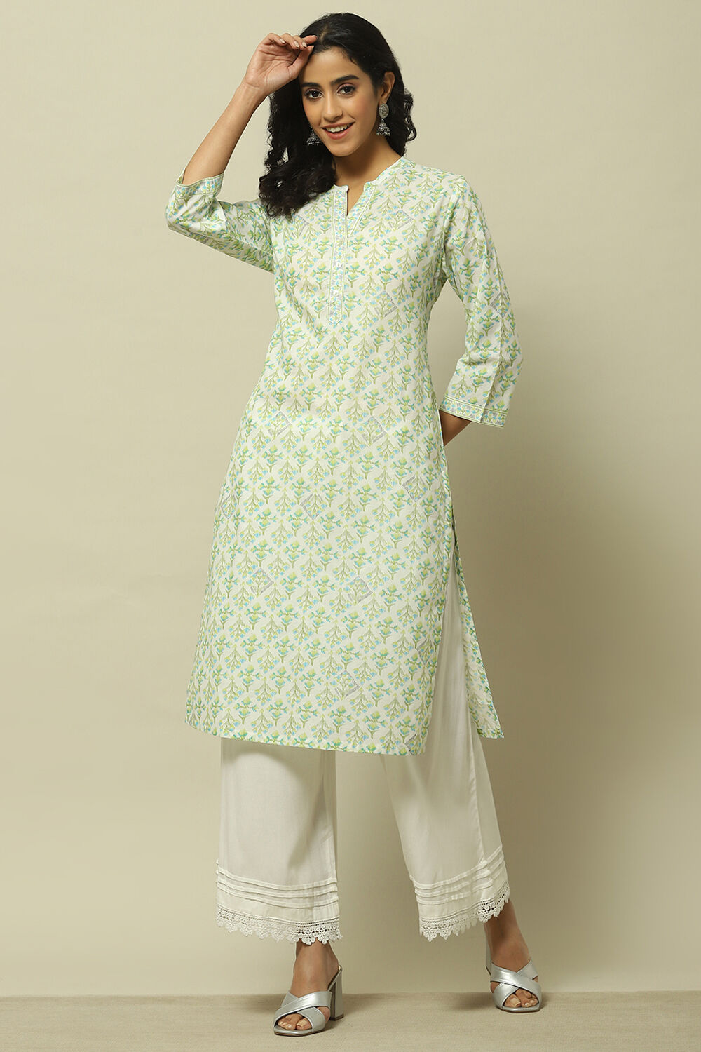 Printed straight kurta shop