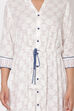 Off White Viscose A Line Dress image number 1