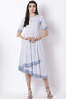 Blue Cotton Kalidar Dress image number 0