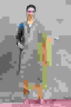 Gold Polyester Solid Dupatta image number 0