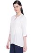 White Viscose Indie Top image number 2