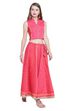 Pink Polyester Skirt image number 1