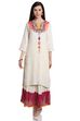 Ecru Rayon Straight Kurta image number 0