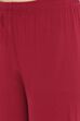 Maroon Cotton Leggings image number 1