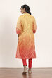 Mustard Polyester Straight Kurta Pants Set image number 4