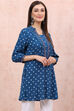 Indigo LIVA Shibori Top image number 3