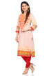 Peach Straight Kurta image number 3