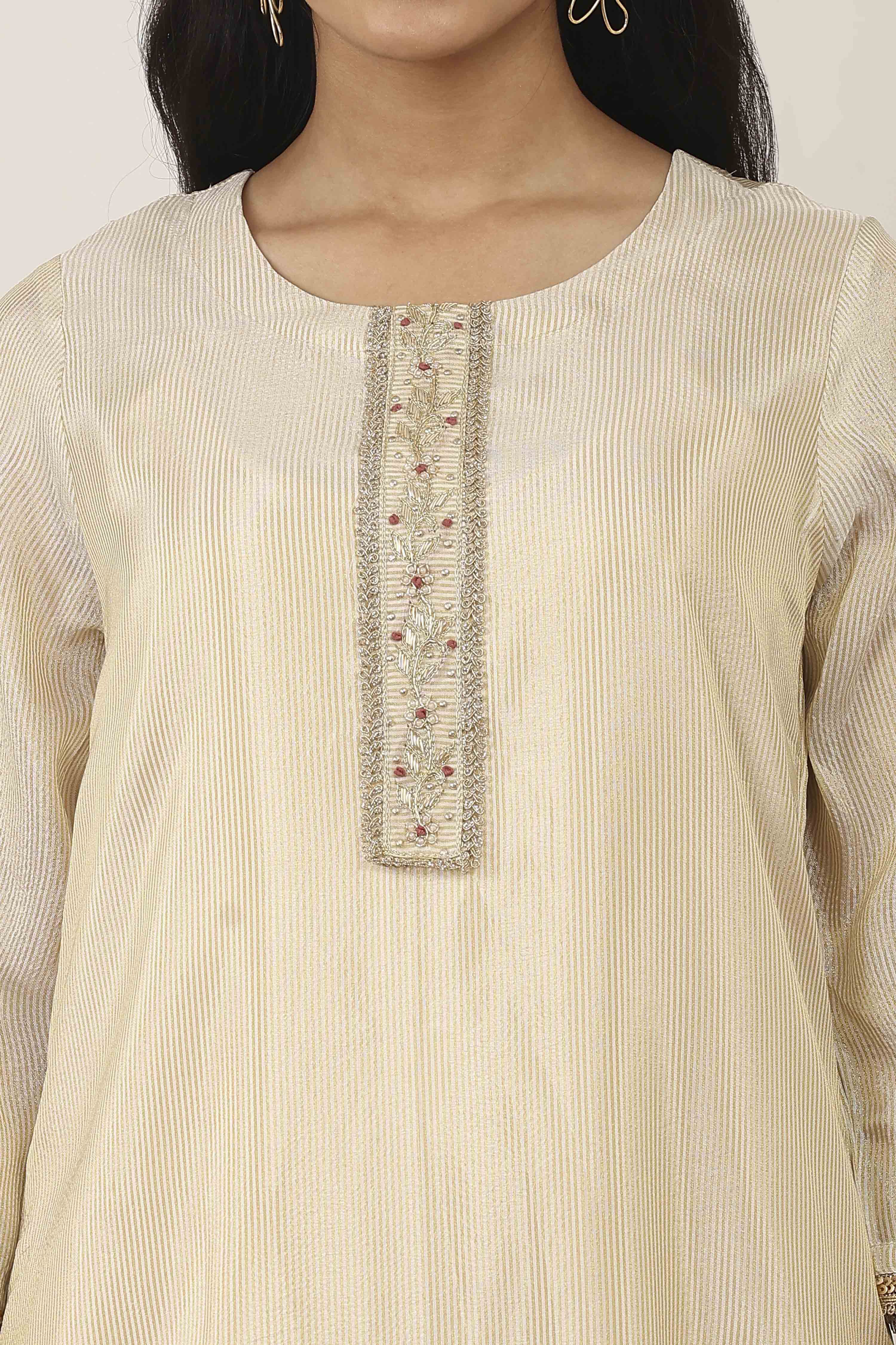 White Viscose Straight Suit Sets image number 1