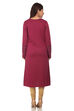Wine Straight Viscose Kurta image number 4