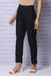 Black Viscose Straight Pants image number 2