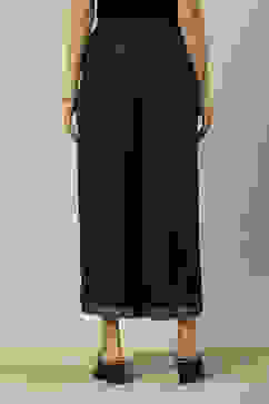 Indigo LIVA Straight Printed Palazzo image number 4