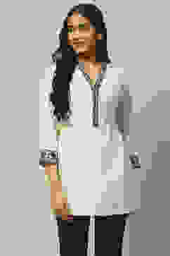 Ecru Rayon Indie Top image number 5