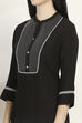 Black Viscose Rayon Straight Kurta image number 1