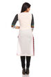 White Straight Cotton Kurta image number 1