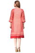Red Straight Cotton Kurta image number 3