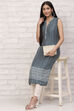 Orange Straight Printed Kurta image number 5