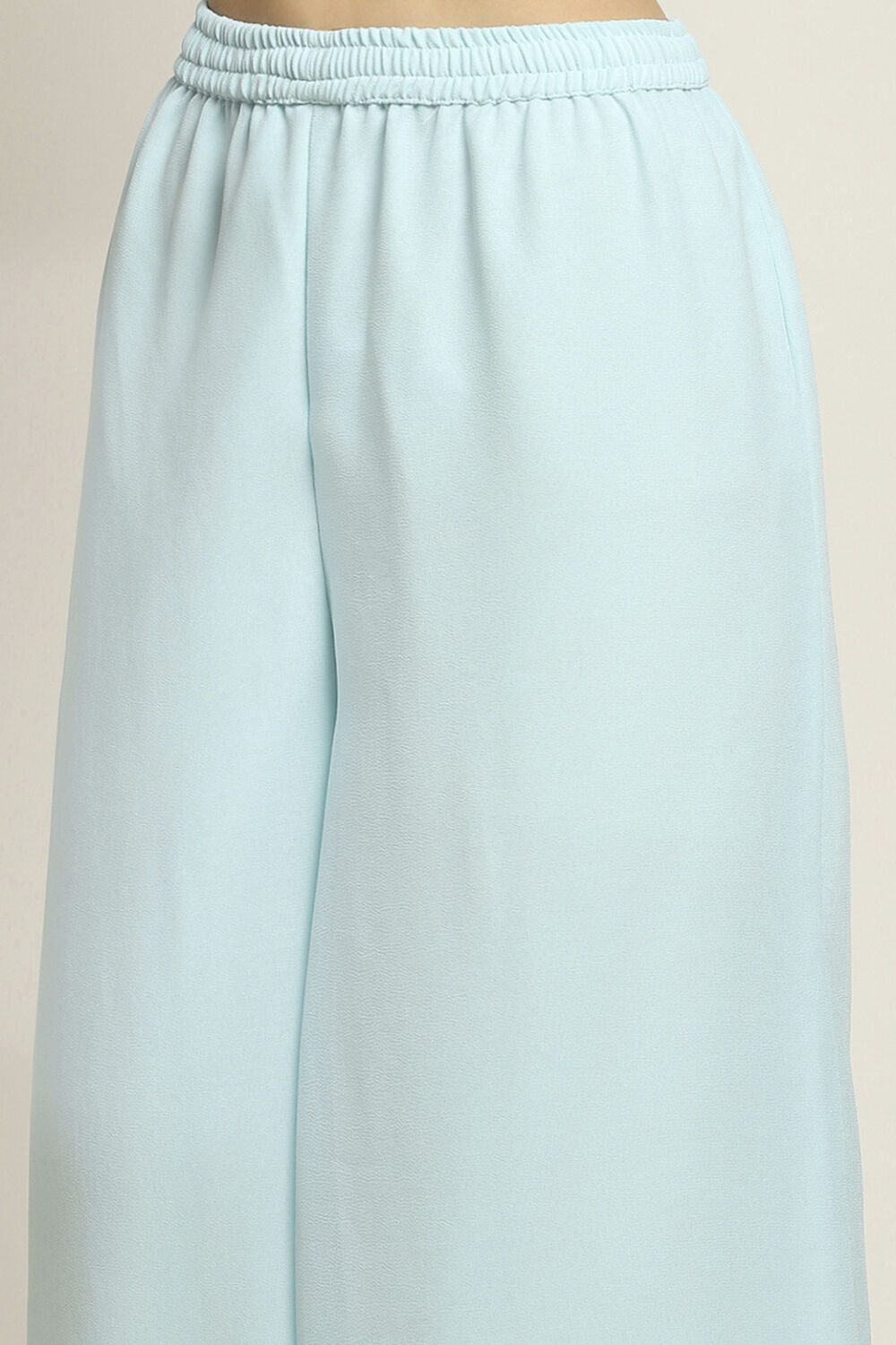 Aqua Printed Kaftan-Style Flared Kurta Set image number 2