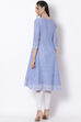 Blue Cotton Kurta image number 4