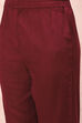 Maroon Art Silk Straight Suit Set image number 2