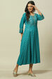 Green Viscose Straight Dress image number 3