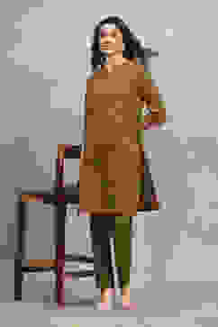 Green Cotton Printed Straight Kurta Pants Set image number 0