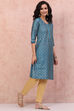 Maroon LIVA Straight Kurta image number 3