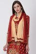 Rust And Beige Cotton Dupatta image number 0