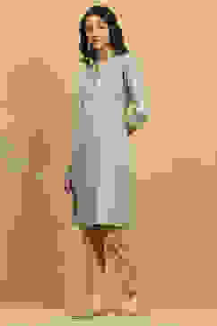 Green Printed Straight Kurta image number 2