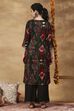 Blue Printed Viscose Blend A-Line Co-ord Set image number 5