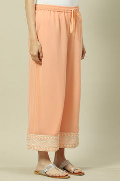 Peach Cotton Blend Palazzo image number 3
