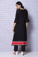 Black Viscose Kurta image number 6