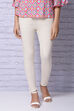 Off White Cotton Single Jersey Legging image number 0