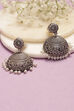 Silver Oxidised Brass Based Jhumkas image number 0