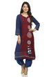 Indigo Straight Viscose Rayon Kurta image number 0