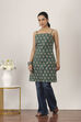 Green Cotton Straight Kurtas image number 2