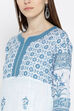 White Cambric Straight Kurta image number 1