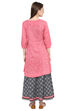 Pink Straight Cotton Indie Top image number 4