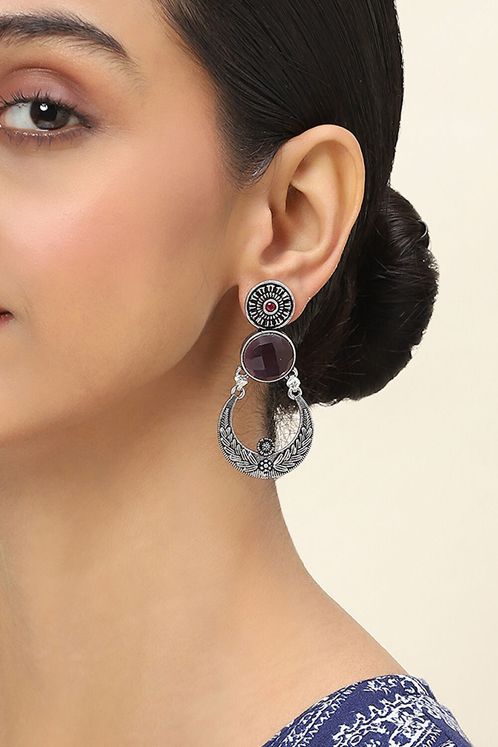 Purple Alloy Drop & Danglers image number 1