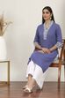 Blue Cotton Straight Kurtas image number 0