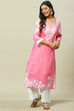 Purple LIVA Straight Kurta image number 0